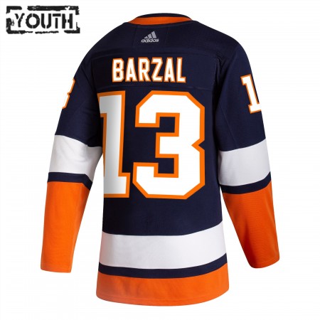 New York Islanders Mathew Barzal 13 2020-21 Reverse Retro Authentic Shirt - Kinderen